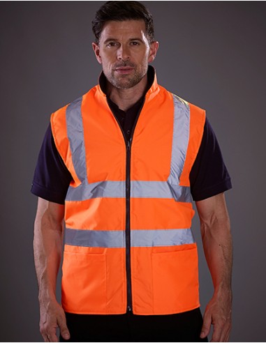 Y-HV008F-Reversible Fleece Bodywarmer